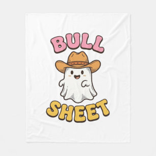 Stierblad Cute Ghost Cowboy Vintage Funny T-Shirt Fleece Deken