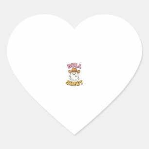 Stierblad Schattig Spook Cowboy Vintage Grappig T- Hart Sticker