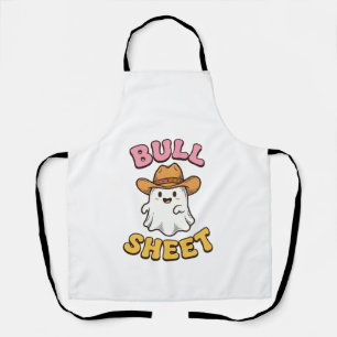 Stierblad Schattig Spook Cowboy Vintage Grappig T- Schort