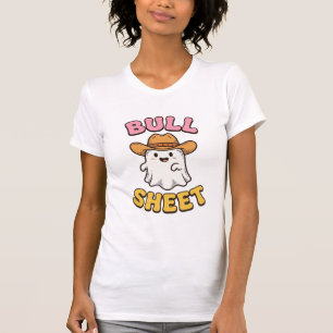 Stierblad Schattig Spook Cowboy Vintage Grappig T- T-shirt