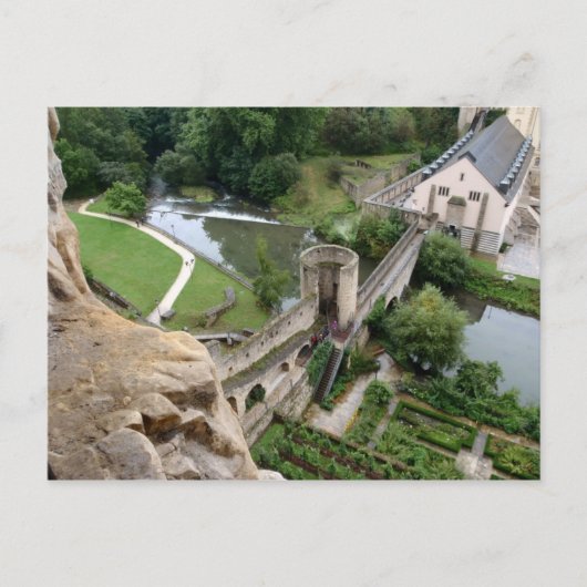 Stierchen Bridge buiten de rotscasematen Briefkaart (Voorkant)