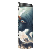 Stieren en wolven: een gespannen impasse thermosbeker (Geroteerd rechts)