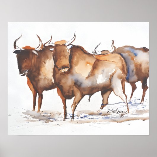 Stieren Poster (Voorkant)