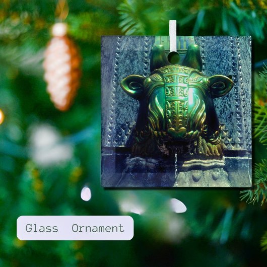 stierenfontein glas ornament