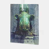 stierenfontein glas ornament (Voorkant links)