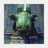 stierenfontein glas ornament (Achterkant)