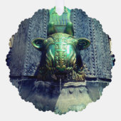 stierenfontein ornament kaart (Voorkant)