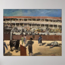 Stierengevecht door Manet - Poster