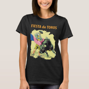 Stierengevecht Feest Spanje Retro Reis T-Shirt