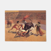 Stierengevecht in Mexico (door Frederic Remington) Deurmat (Voorkant)