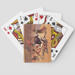 Stierengevecht in Mexico (door Frederic Remington) Pokerkaarten