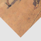 Stierengevecht in Mexico (door Frederic Remington) Tissuepapier (Detail)