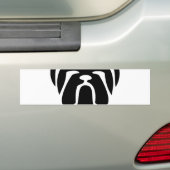stierenhondstam bumpersticker (Op auto)
