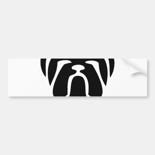 stierenhondstam bumpersticker (Voorkant)
