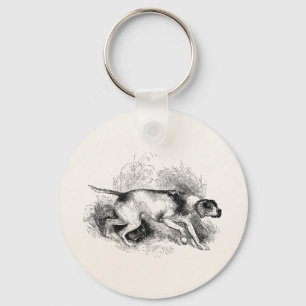 stierenjager Hond 1800s Sleutelhanger