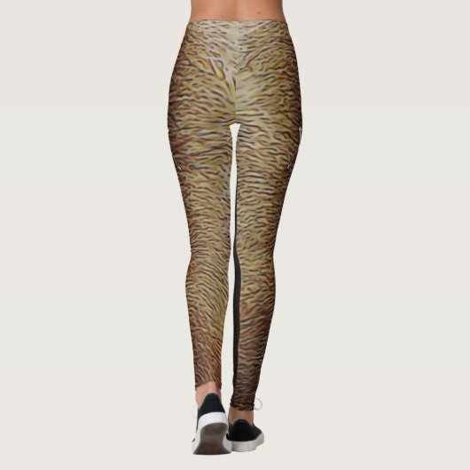 stierenkariboe op rendierbont leggings (Achterkant)