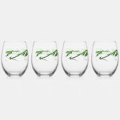 Stierenreflectie Wijnglas Zonder Voet (Voorkant)