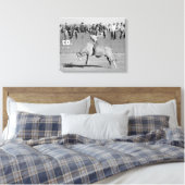 Stierenrijder op rodeo, 1940 canvas afdruk (Insitu (Slaapkamer))
