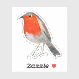 Stierenrode en grijze Sticker