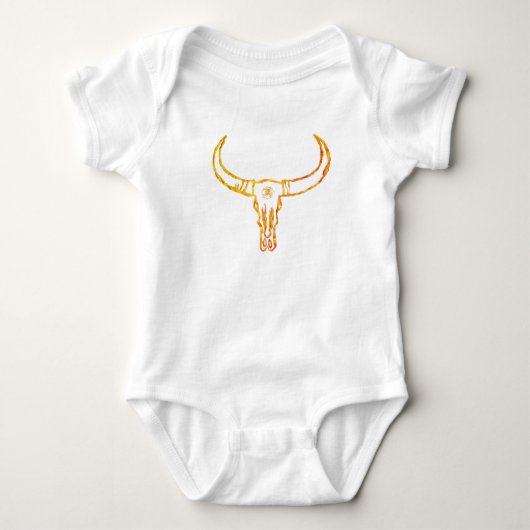 Stierenskelet Jersey Bodysuit (Voorkant)