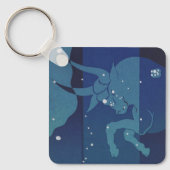 Stierenstierenconstellatie  Zodiac Astrologie Sleutelhanger (Voorkant)
