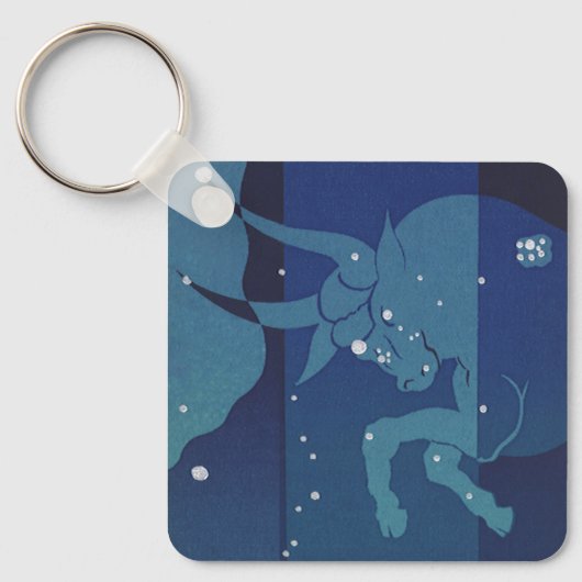 Stierenstierenconstellatie Zodiac Astrologie Sleutelhanger (Voorkant)