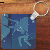 Stierenstierenconstellatie  Zodiac Astrologie Sleutelhanger (Achterkant)