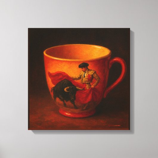 Stierenvechter torero canvas afdruk (Voorkant)