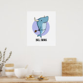 Stierhaai Funny Animal Haai Punt  Poster (Keuken)