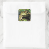 Stierkikker. Vierkante Sticker (Tas)