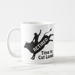 Stierrijden Rodeo Cowboy Pensioen Humor Koffiemok