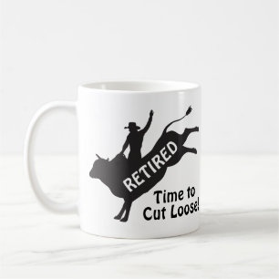 Stierrijden Rodeo Cowboy Pensioen Humor Koffiemok