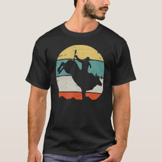 Stierrijden Rodeo Cowboy Westers Land Retro Vin T-shirt
