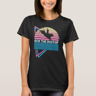 Stierrijder Ridder Rodeo Cowboy Schopt het Stof Om T-shirt
