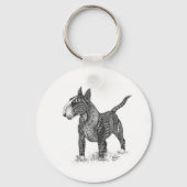 Stiersterterrier sleutelhanger (Voorkant)