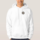 stiert ogen op een dartboard; hoodie (Voorkant)