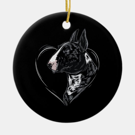 Stierterriër keramisch ornament (Voorkant)