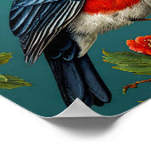 Stiervink vogel op een boom poster (Hoek)