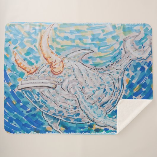 stierwalvis sherpa deken (Voorkant (horizontaal))