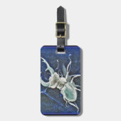 Stiff Competition Blue Stag Beetle Bagagelabel (Voorkant verticaal)