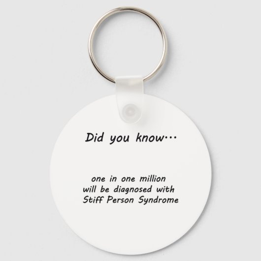 Stiff Person Syndrome - Wist je dat? Sleutelhanger (Voorkant)