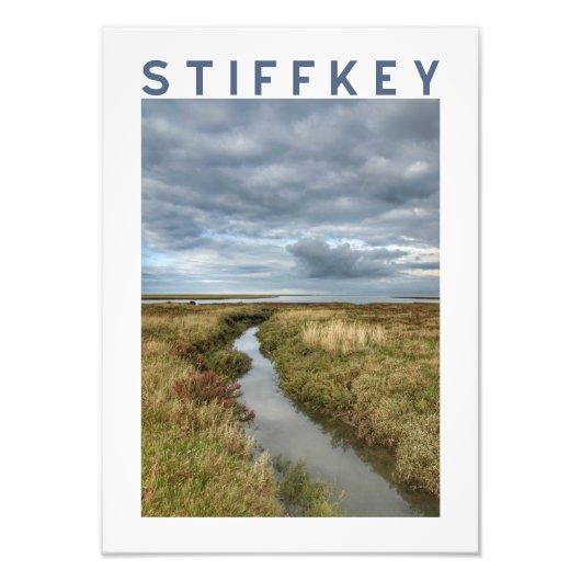 Stiffkey Coastal Marsh Landscape Poster (Voorkant)