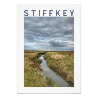 Stiffkey kustmoeras landschapsposter foto afdruk