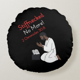 'Stiffnecked No More' Hebreeuws Israëlitisch ontwe Rond Kussen
