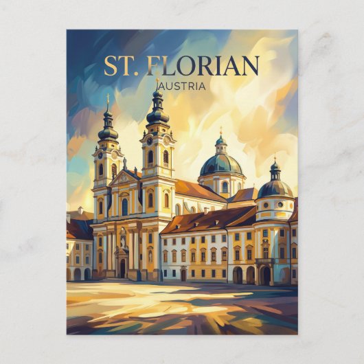 Stift St. Florian Oostenrijk Briefkaart (Voorkant)