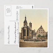 Stiftkirche, Stuttgart, Wurtemburg, Duitsland zeld Briefkaart (Voorkant / Achterkant)