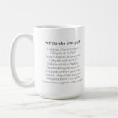 Stiftskirche Stuttgart Deutschland Tasse Koffiemok (Links)