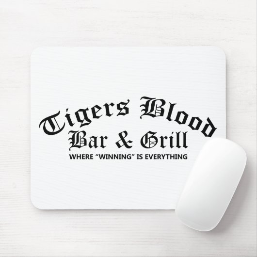 Stigers Bloedbalk en Grill Muismat (Met muis)