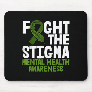 Stigma Green Ribbon Shirten Mental Health Muismat