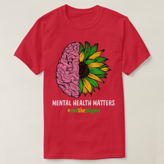 Stigma Mental Awaren beëindigen T-shirt (Design voorkant)